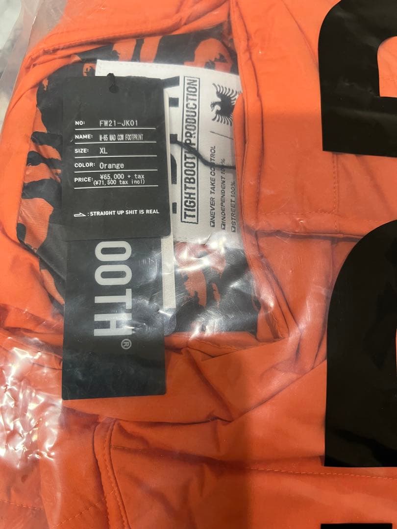 TIGHTBOOTH COW FOOTPRINT JKT新品XLサイズ