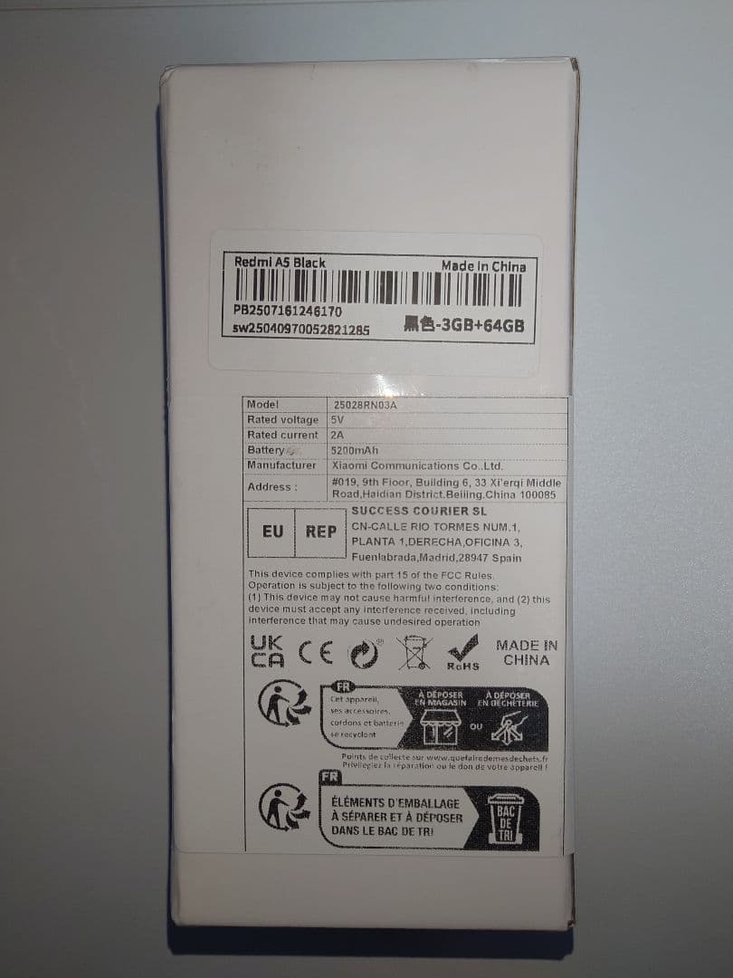 Xiaomi Redmi A5 3GB/64GB　グローバル版