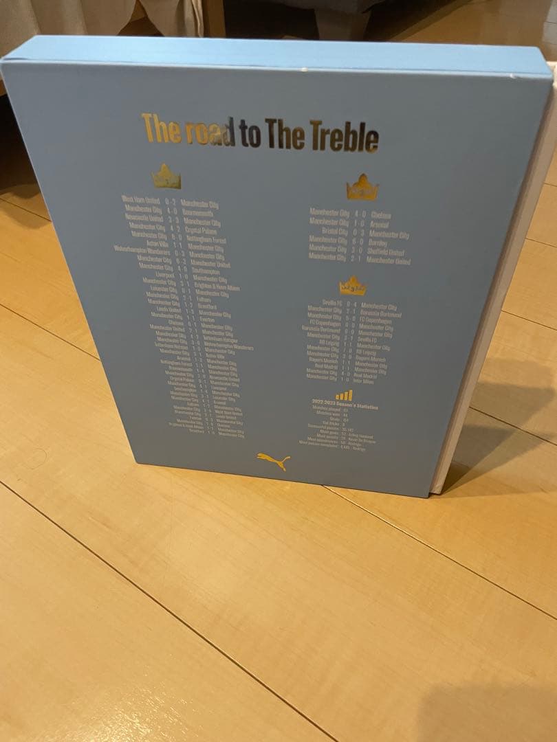 プーマプレミアリーグマンチェスターシティトレブルtrebleサッカーユニフォーム