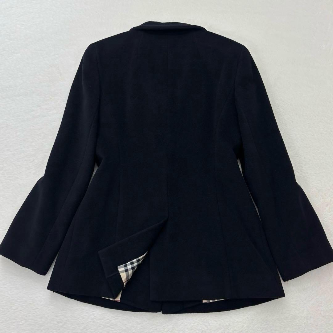 美品　バーバリーロンドン　コート　ジャケット　アンゴラ　ラムウール　ノバチェック