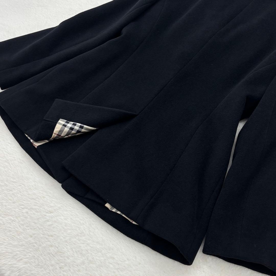 美品　バーバリーロンドン　コート　ジャケット　アンゴラ　ラムウール　ノバチェック