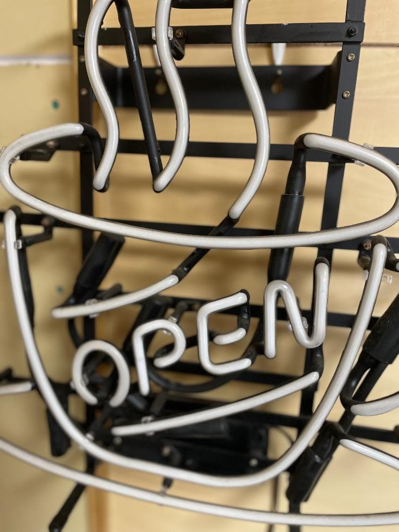【期間限定特別価格】アメリカンネオンサイン コーヒーカップ OPEN ネオン管