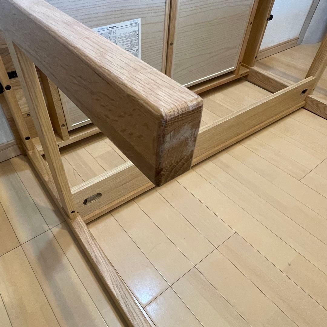無印良品　オーク　無垢材　デスク
