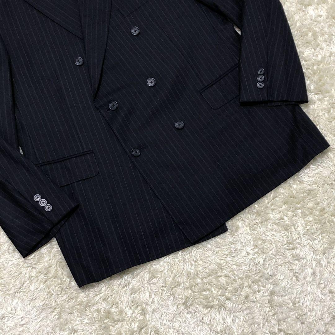 【極美品】ブルックスブラザーズ ダブルブレスト ジャケット 紺 ストライプ