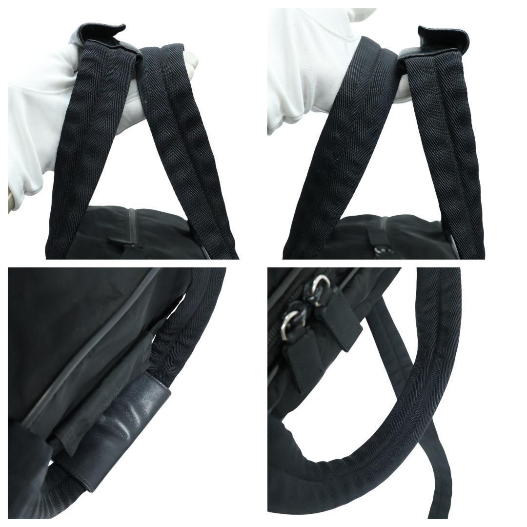 美品 PRADA プラダ 2way ビジネスバッグ 三角ロゴ 白タグ V361