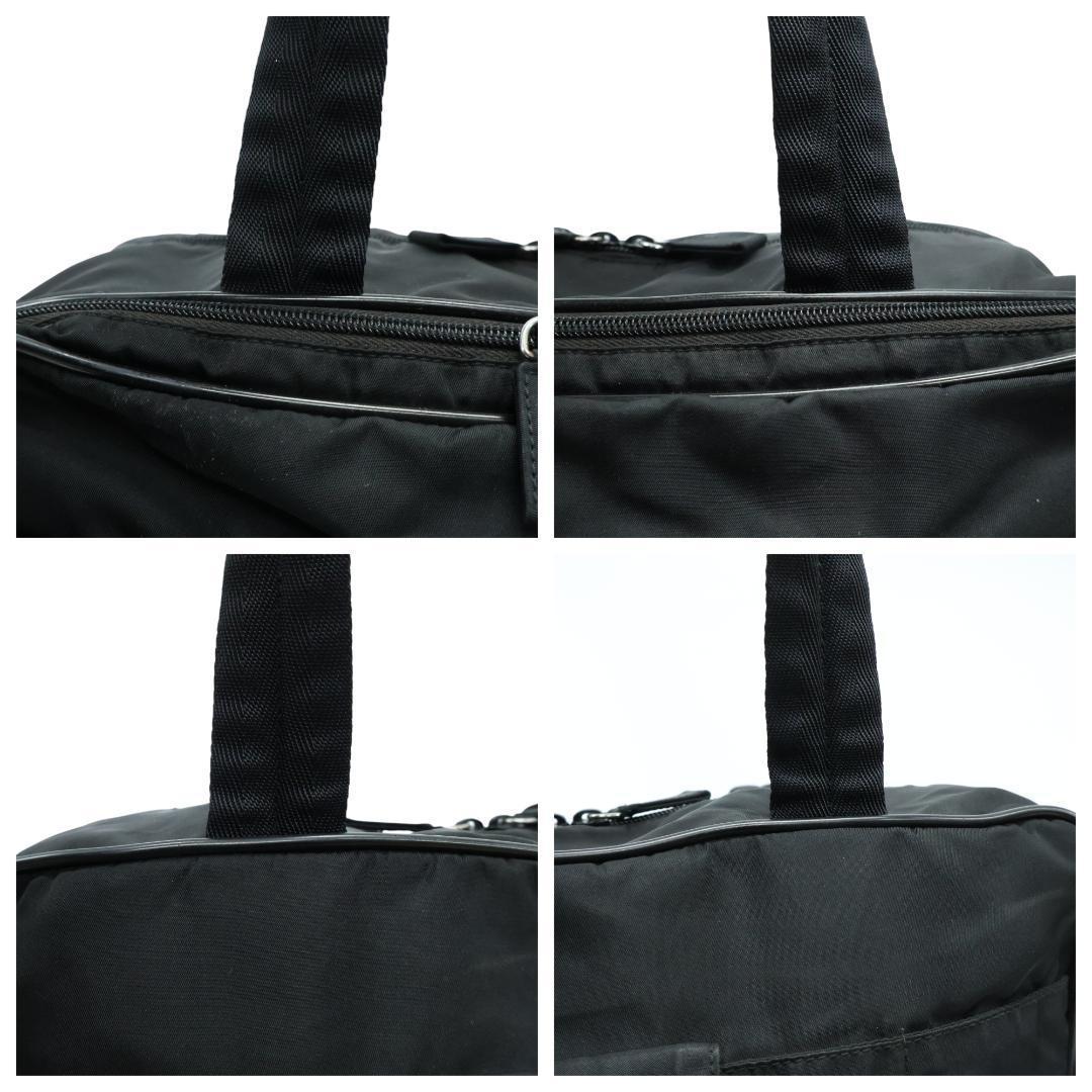 美品 PRADA プラダ 2way ビジネスバッグ 三角ロゴ 白タグ V361