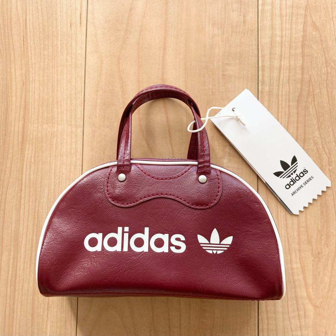レア品・タグ付　アディダス adidas　ミニチュア　ボストンバッグ　横17cm