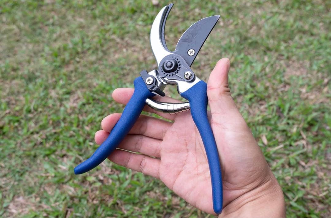 剪定鋏　切れ味　耐久性　高炭素　刃物　鋼　剪定ばさみ　210mm テフロン加工