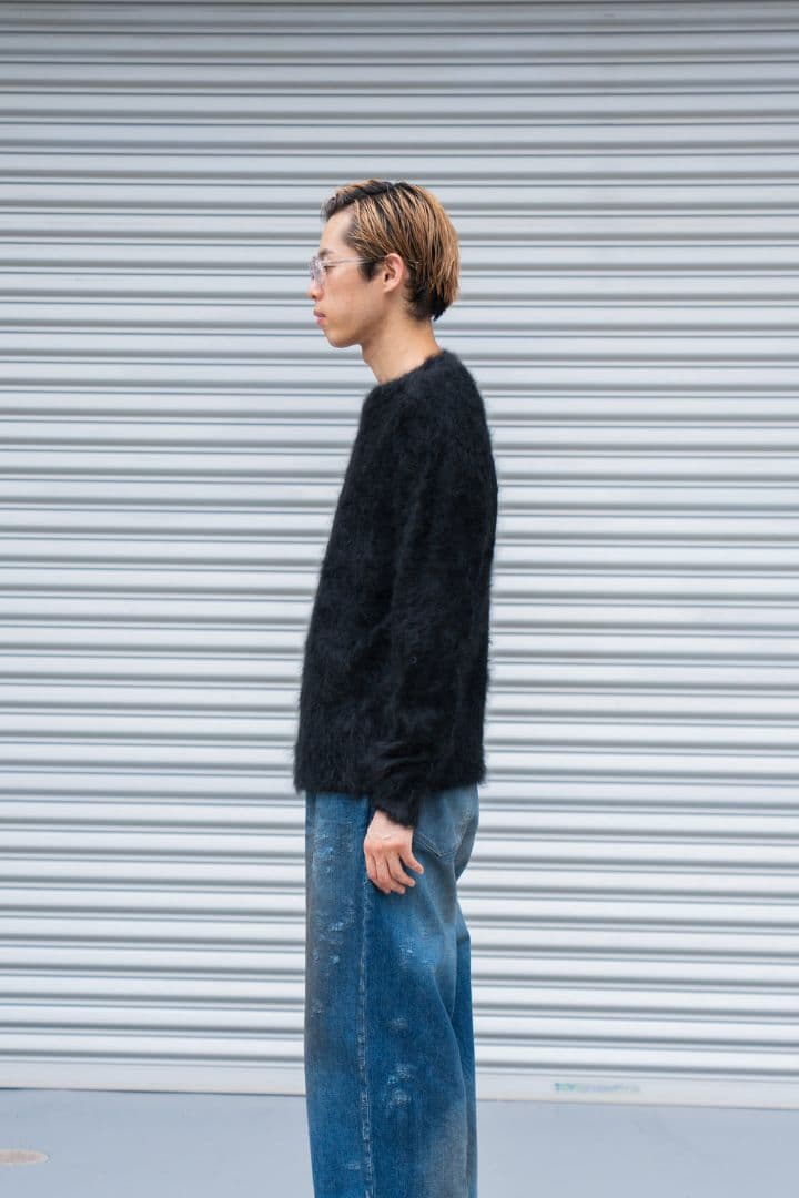 トップス stein CASHMERE SHAGGY KNIT CREW NECK LS