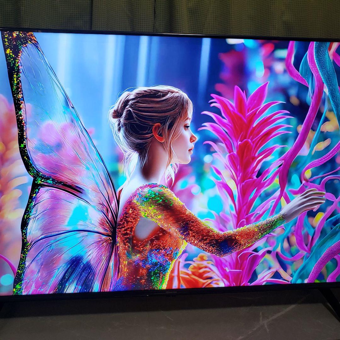 Hisense4K液晶テレビ50A68K/2024年製[未使用に近い]2番組録画