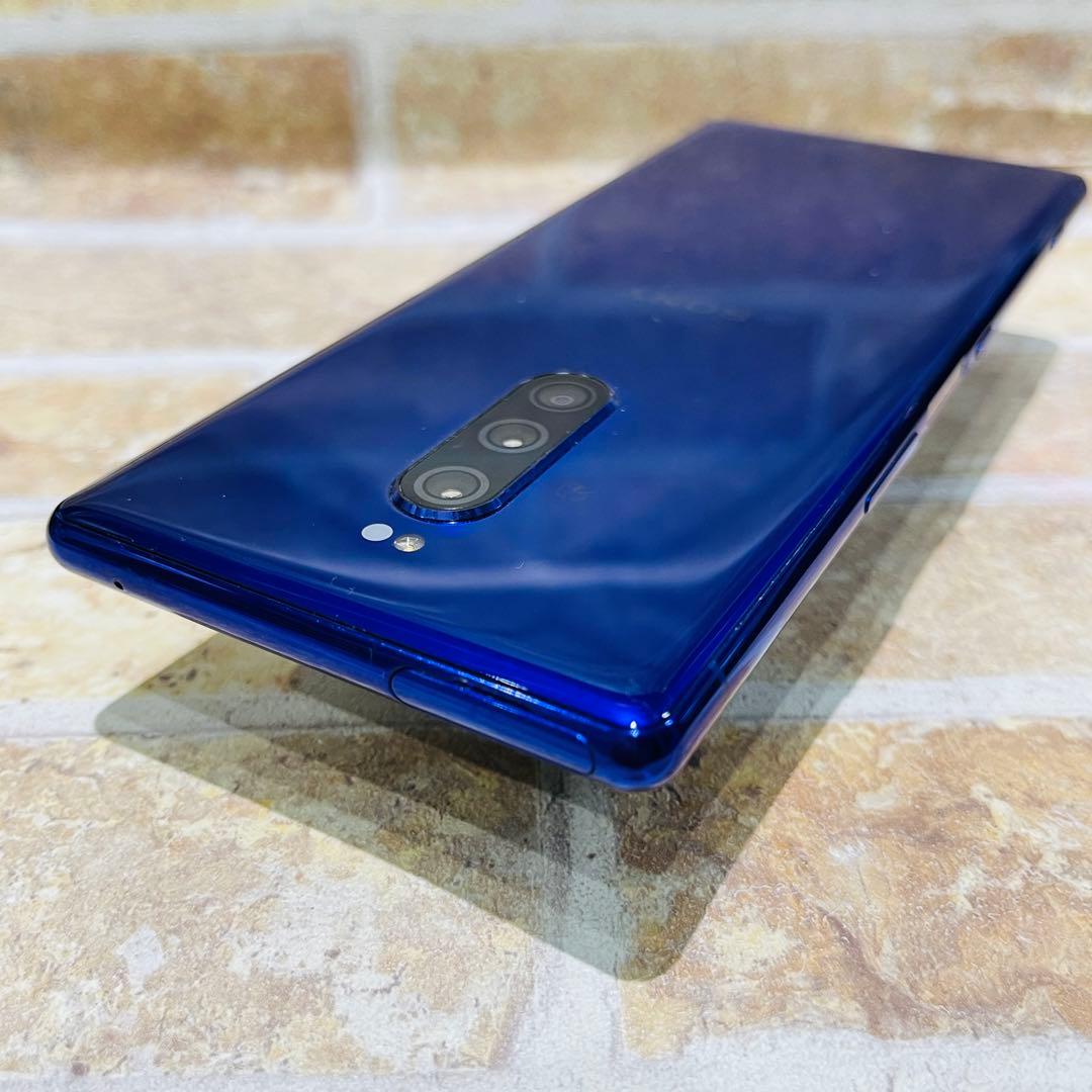 SIMフリー Xperia 1 64GB パープル 電池良好