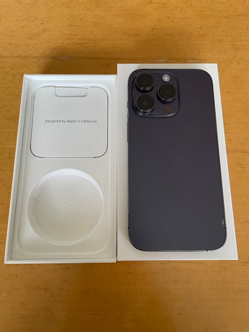 iPhone14 Pro 128GB ディープパープル バッテリー100%