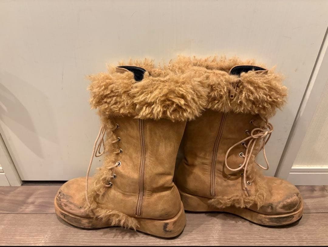 loulouseoul Puffy fur boots beige ブーツ