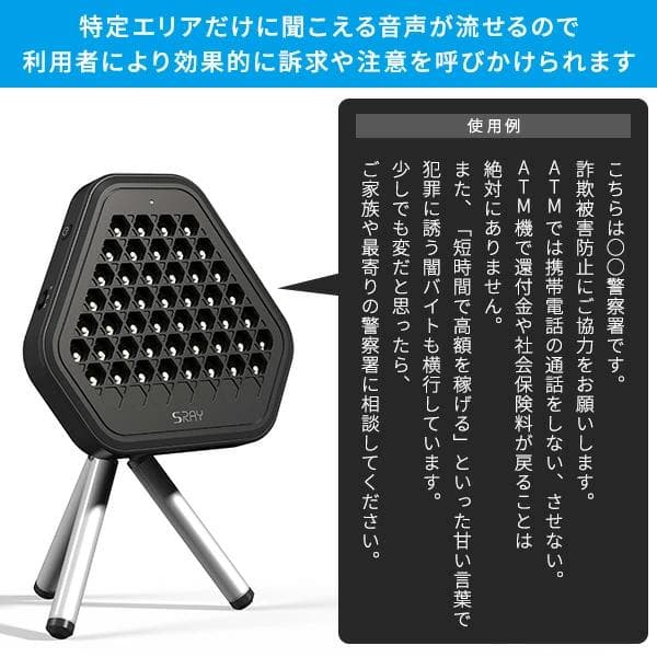 SRAY 指向性スピーカー CF-S100 エスレイ