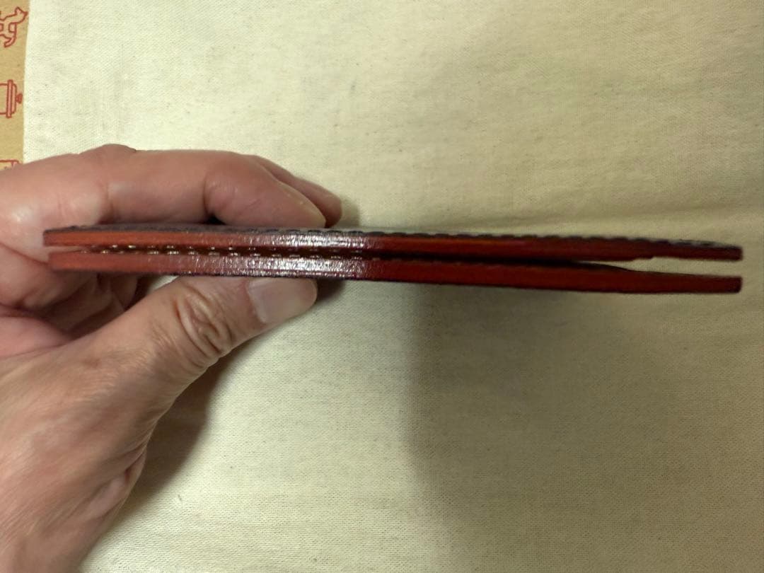 GANZO 濃紺（ネイビー）パスケース 定期入れ 定価22,000円