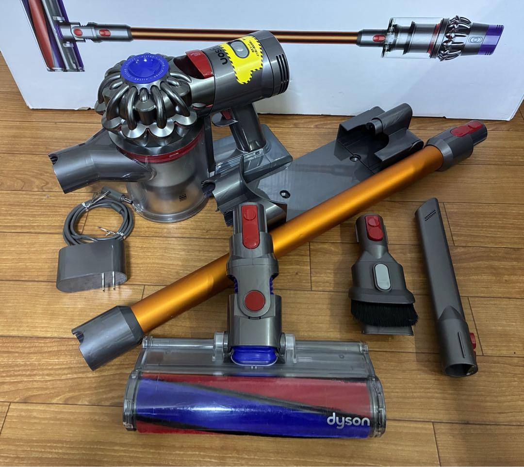【美品】ダイソン dyson V7 fluffy 大容量新品バッテリー35分