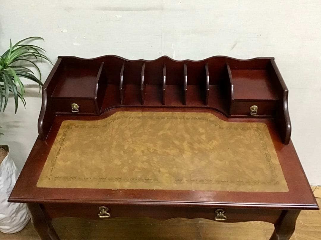 つき☆管243☆英国調☆ヨーロピアンクラシック☆アンティークデスク☆平机