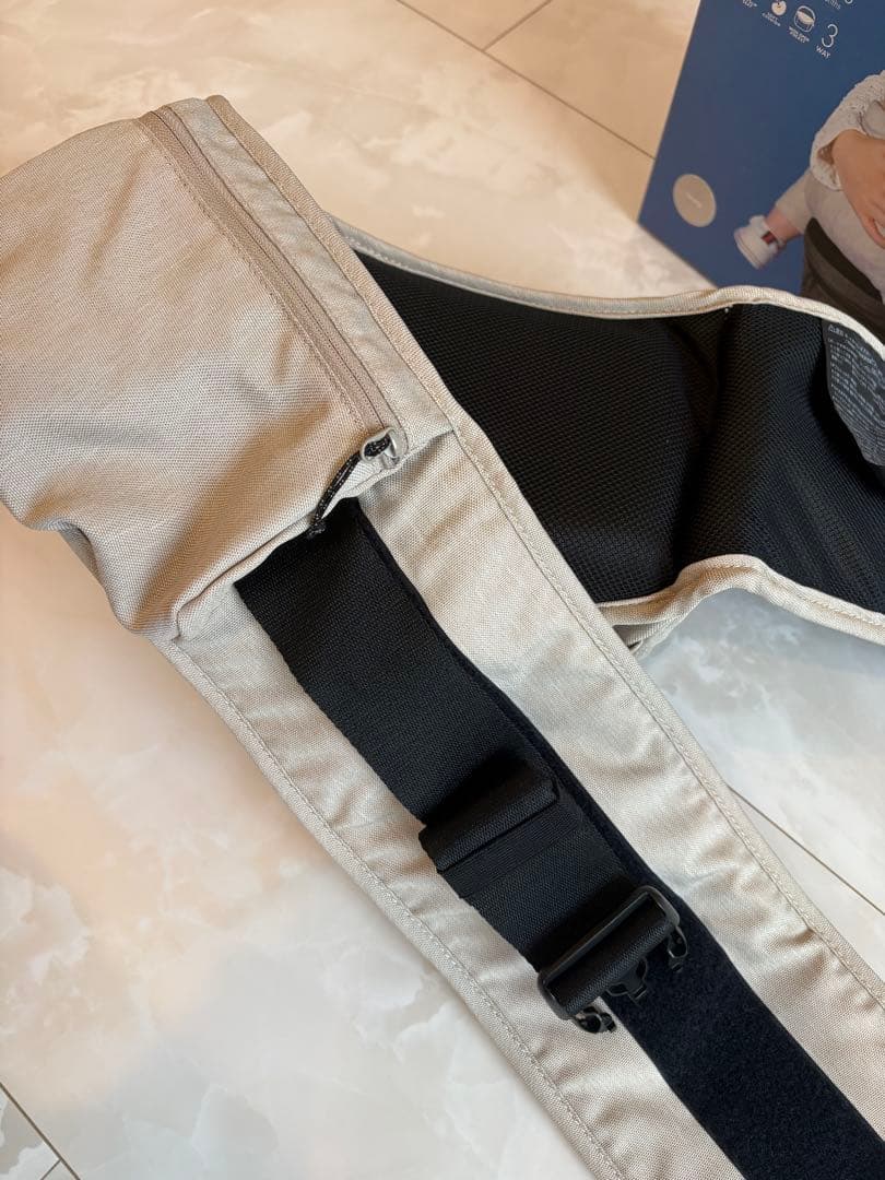 【美品・アイボリー】ポルバンアドバンス ヒップシート シングルショルダーベルト