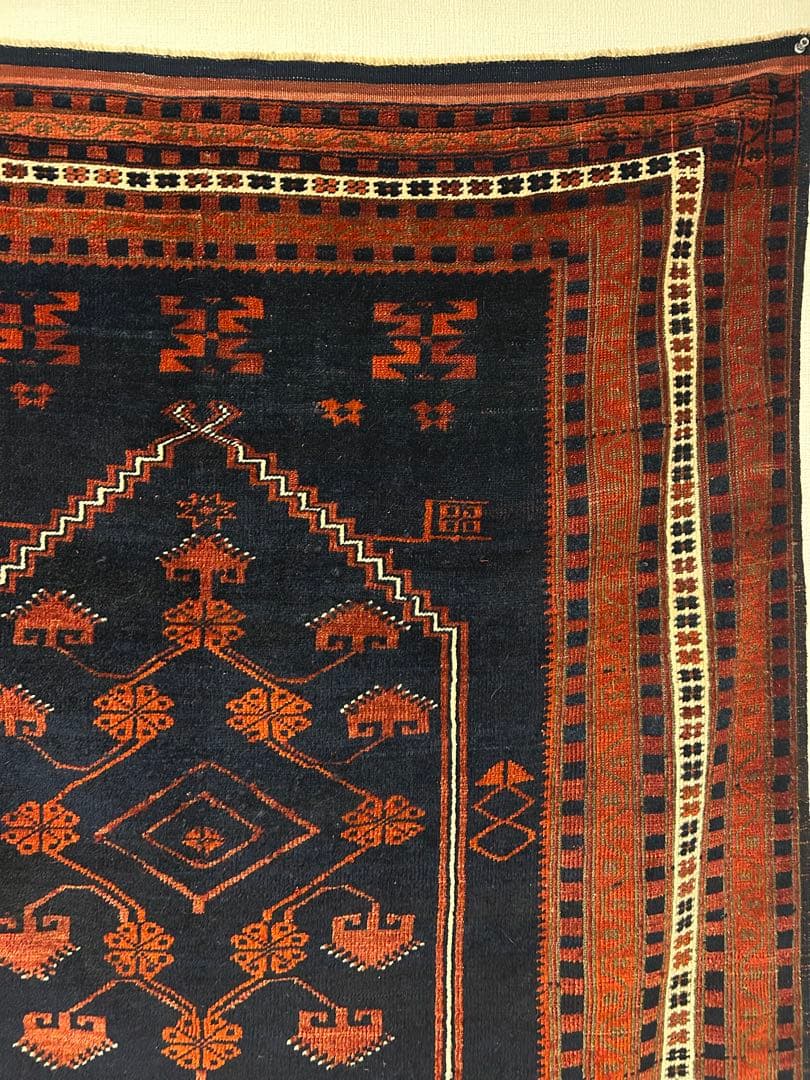 【一点物】最終値下げ貴重ヤージュベディルアンティーク絨毯トライバルラグ