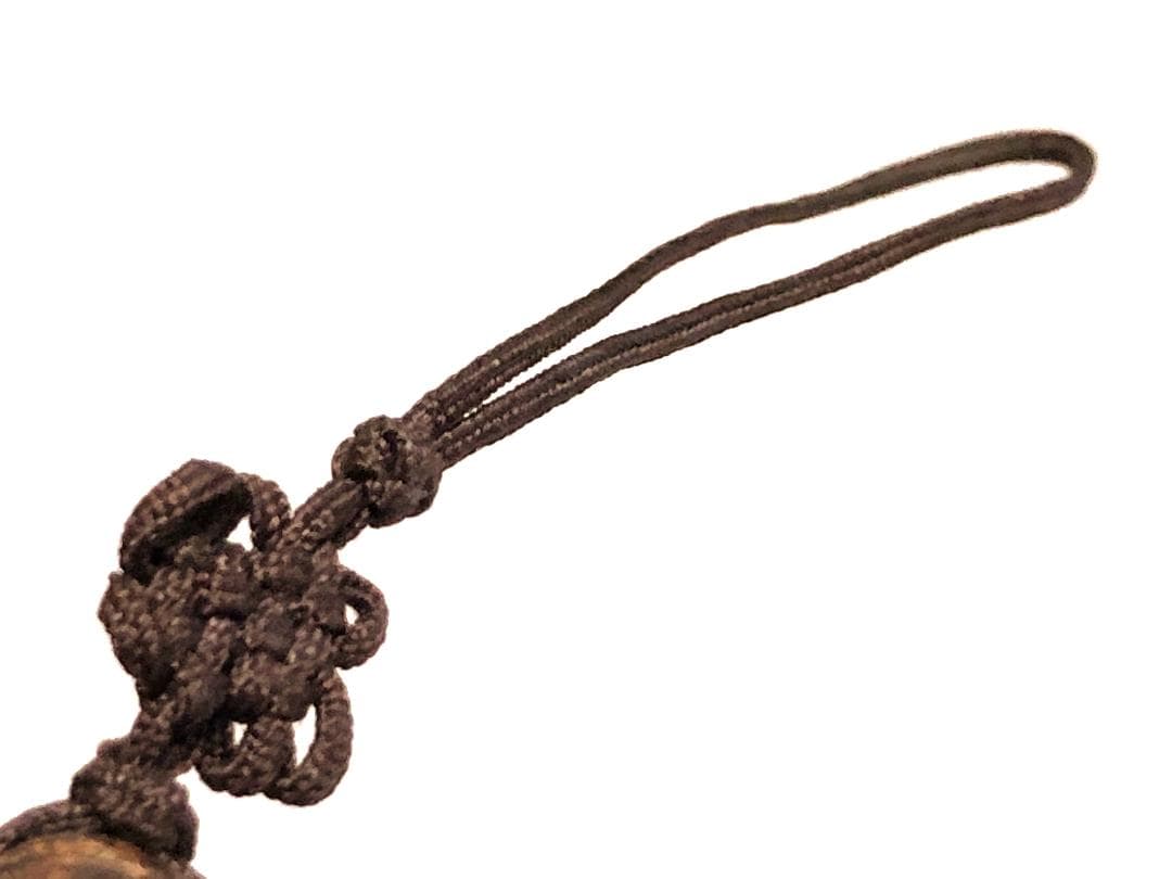 【 木彫福の神 江戸時代 】 風鎮/根付