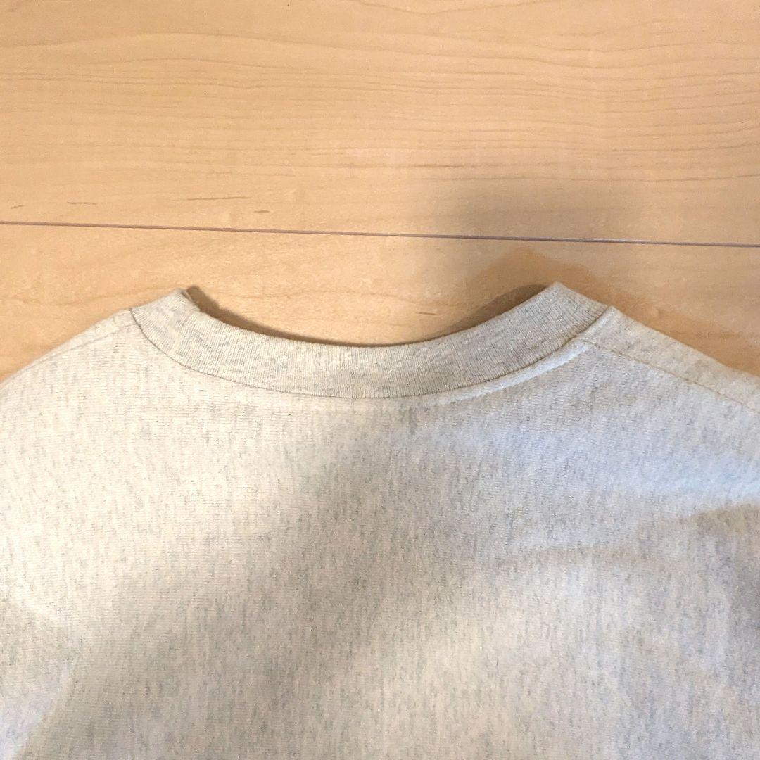 ★*様 美品 MoMA Championリバースウィーブロゴ入りトレーナー グレ