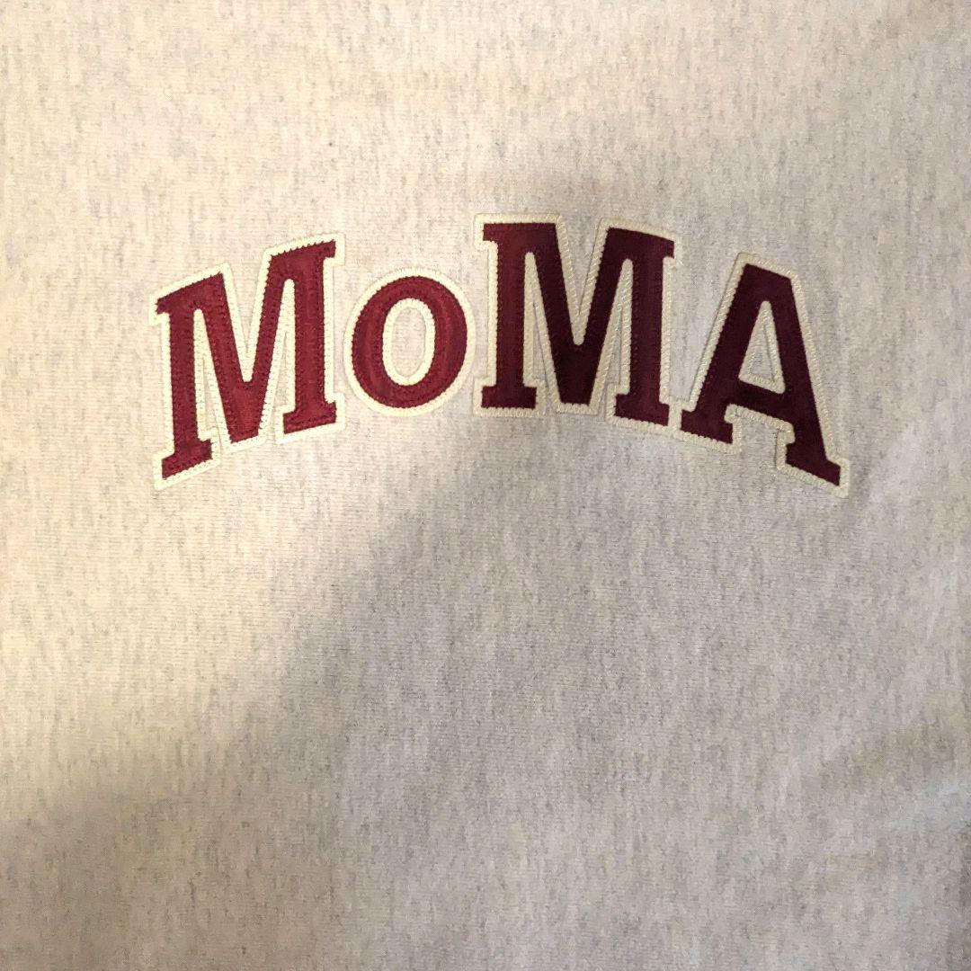 ★*様 美品 MoMA Championリバースウィーブロゴ入りトレーナー グレ