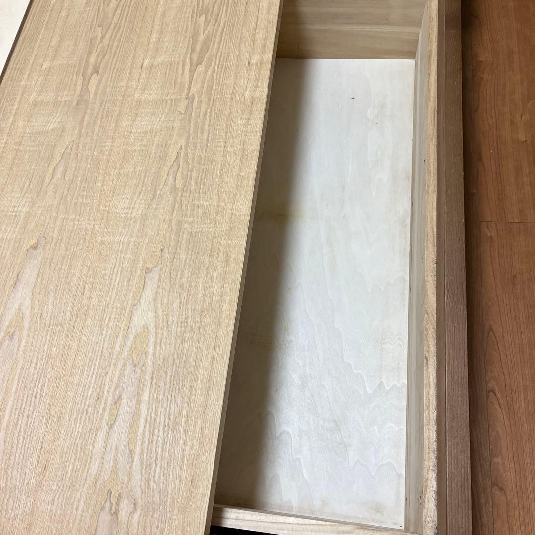 【直接引き取り】ニトリ ベッドフレーム ダブル コンセント付き 引き出し収納あり