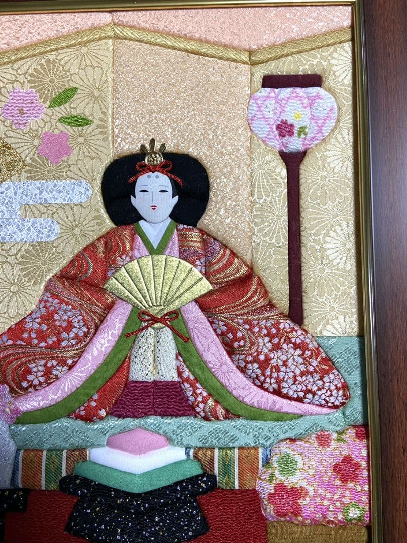 ハンドメイドきめこみ陽春親王雛特大サイズ