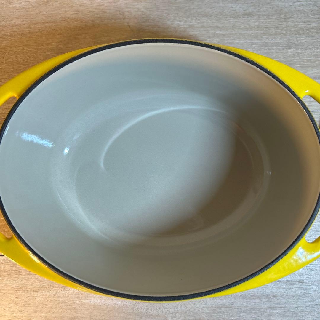 ルクルーゼ　センセーション　オーバル　ディジョンイエロー　25cm 両手鍋　鍋