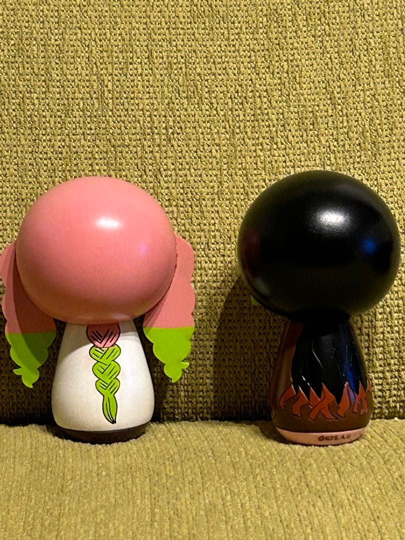 卯三郎　こけし　鬼滅の刃　 2点セット　みつり　ねずこ