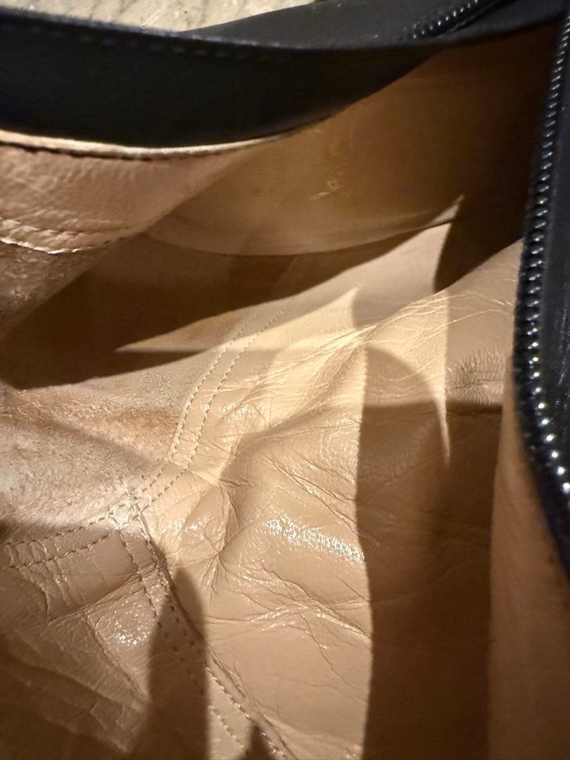 ルブタン　ブラックレザー　ロングブーツ 36ハーフ