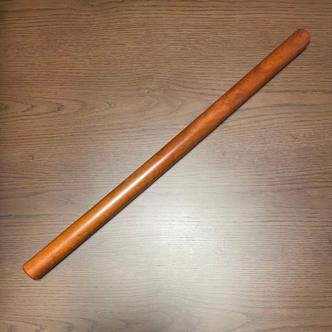 銘木 めん棒 (約)75cm(φ34mm)木製めん棒 蕎麦打ち オーダーメイド