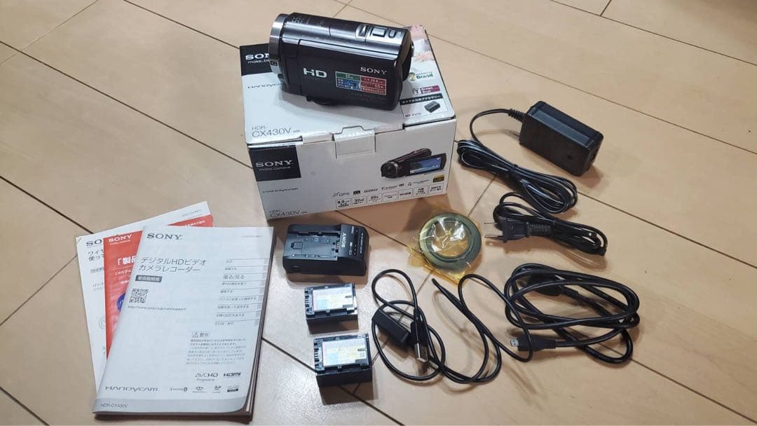 HDR-CX430V おまけで大容量バッテリー（NP-FV70）+専用充電器付き