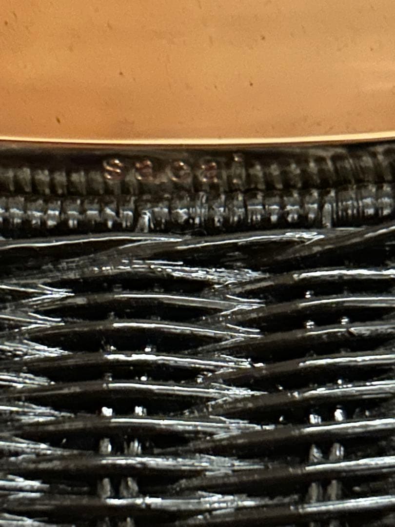 サカイ　sacai 黒ラタンバッグ