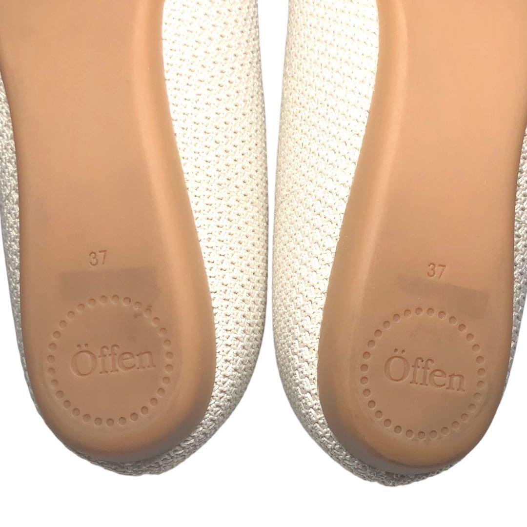 極美品 Offen オッフェン square-SHELL フラットパンプス