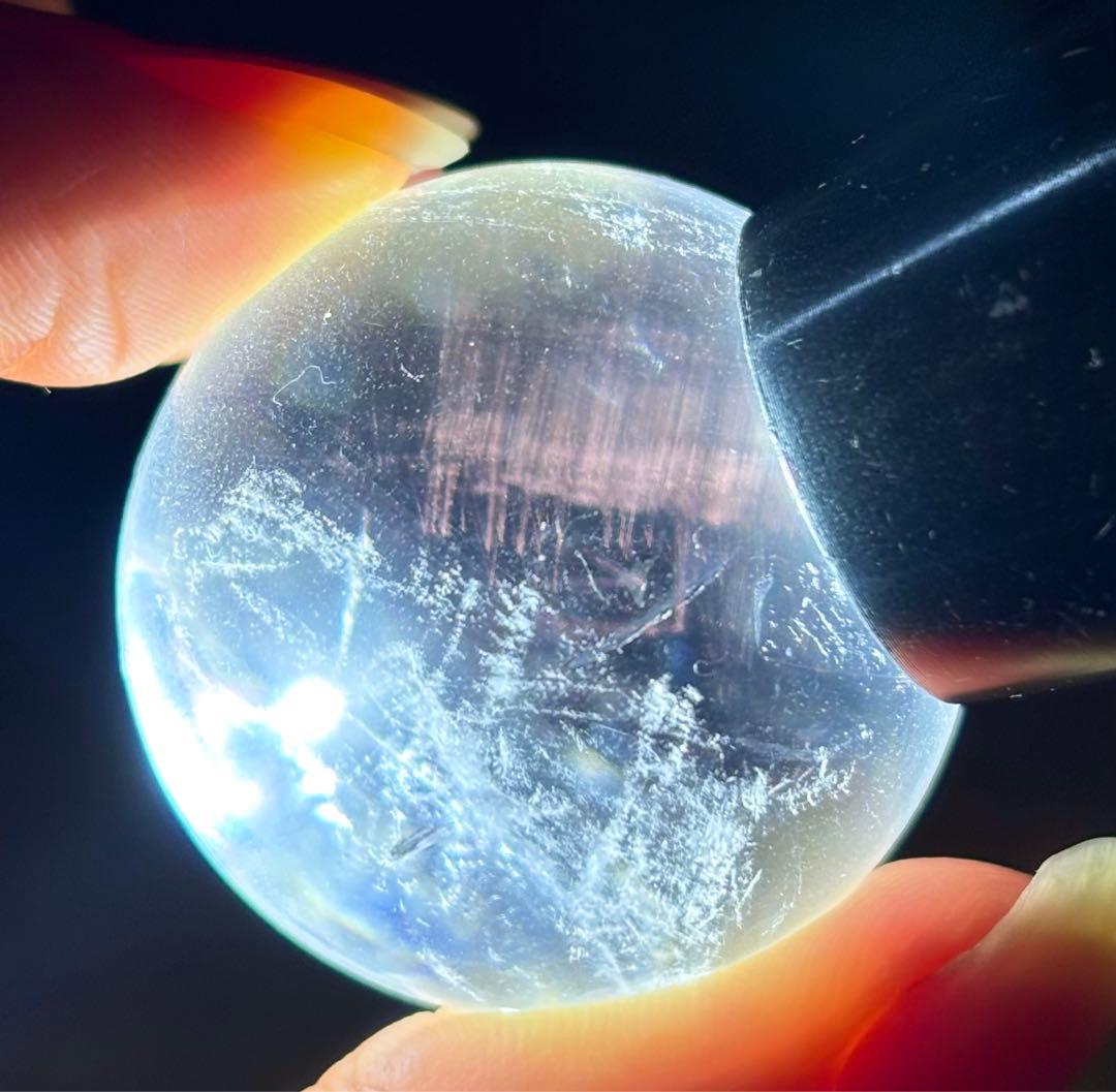 レア　高品質　ピンクラダー　水晶　スフィア　天然石　ブルーエンジェルラダー