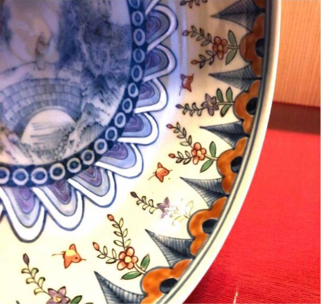 佐藤走波　染錦草花波千鳥山水　はち　定価7.2000円【新品未使用保管品】