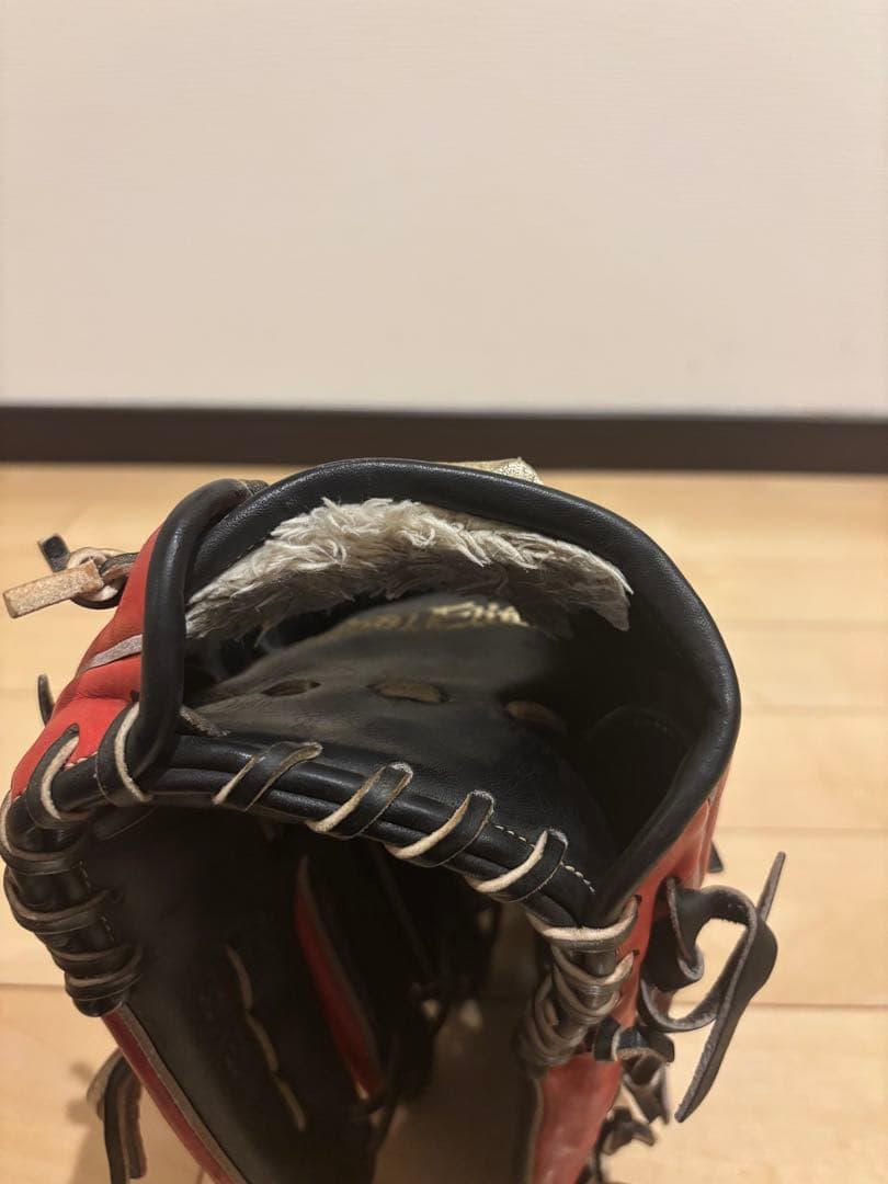 Global Elite 軟式グローブ 赤黒