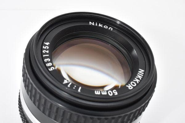 ★極上品★ ニコン Ai-S 50mm F1.4 #790 フード付