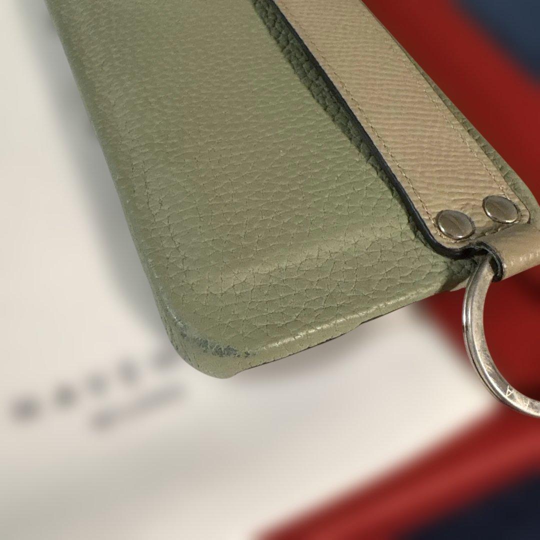 1/4のみ価格BONAVENTURA レザー iPhone16ケース グリーン