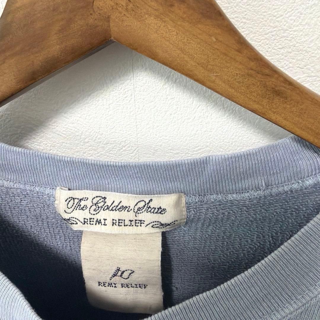 ONLY ARK別注 レミレリーフ SP加工3飛び裏毛クルー M