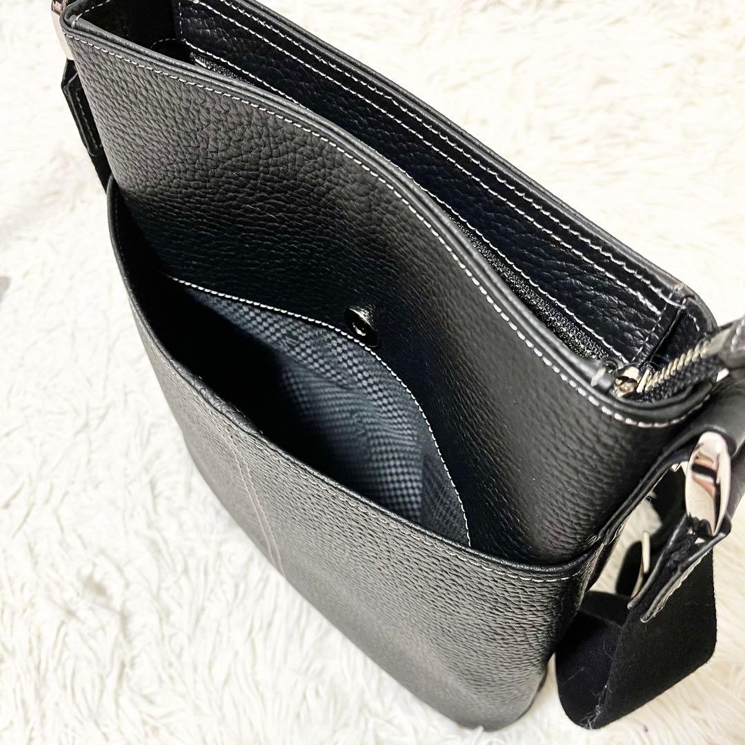 ✨極美品✨希少　WAKO 銀座和光 ショルダーバッグ シボ革 2way ブラック