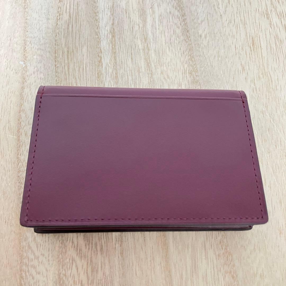 未使用✨ヴィヴィアンウエストウッド ✨名刺入れ✨牛革✨オーブ✨ワインレッド