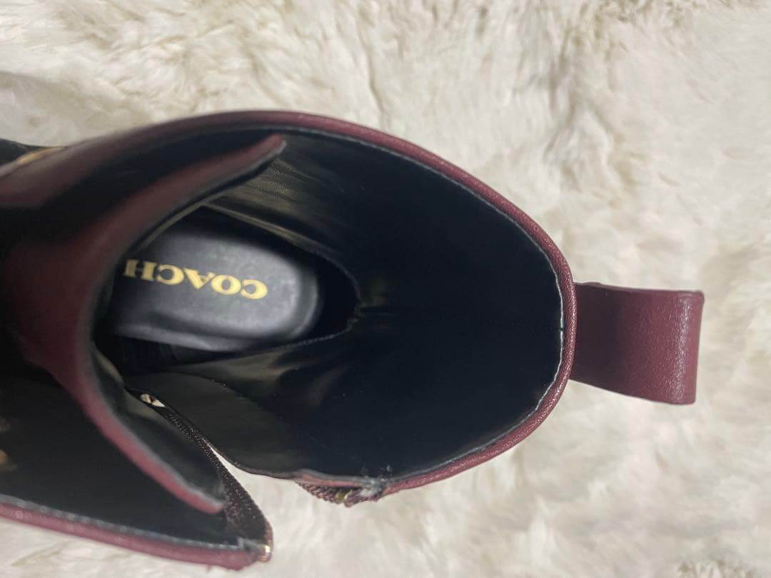 【極美品】COACH ライラブーティ　ブーツ　ボルドー　CW710