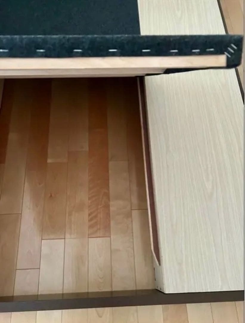 ★送料込★ セミダブル　ベッドフレーム　２台　ASLEEPウォルナット　左収納②