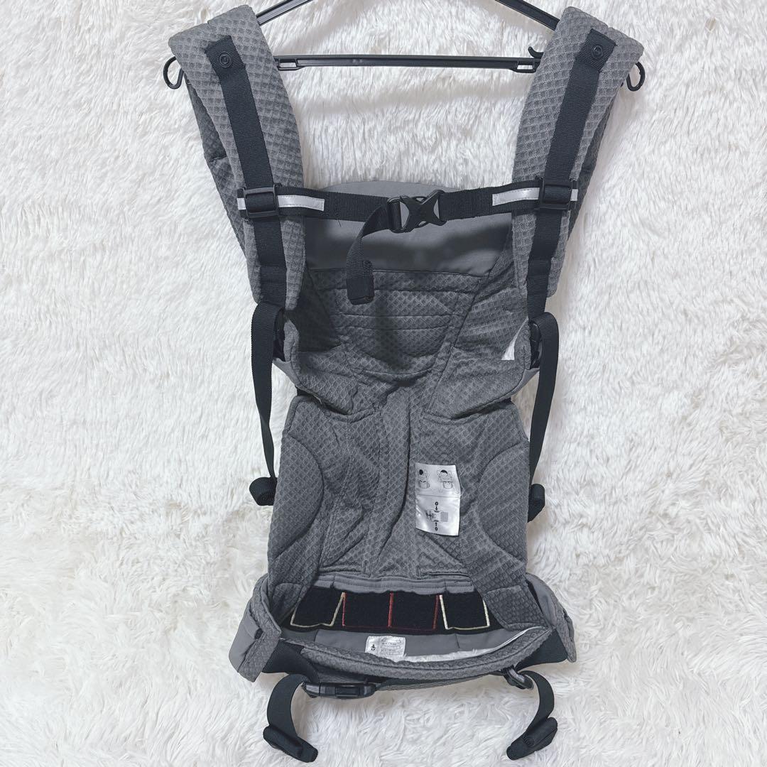 【美品】ergobaby OMNI breeze 抱っこ紐 グラファイトグレー