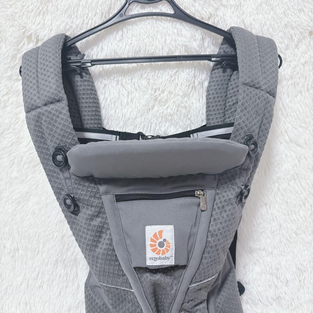 【美品】ergobaby OMNI breeze 抱っこ紐 グラファイトグレー