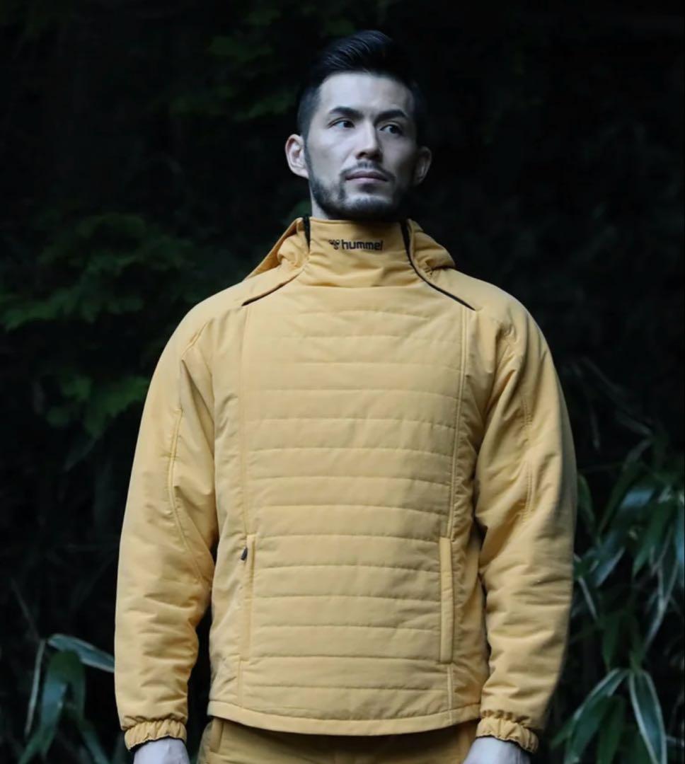 セットアップヒュンメルaddelmパデッドフーディプルオーバー中綿M