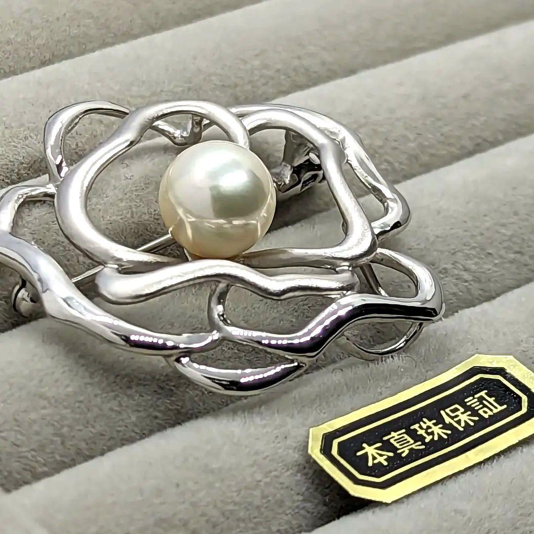 【BW1】新品 あこや真珠 9.3mm ホワイトグリーン系 キズ無し 大珠