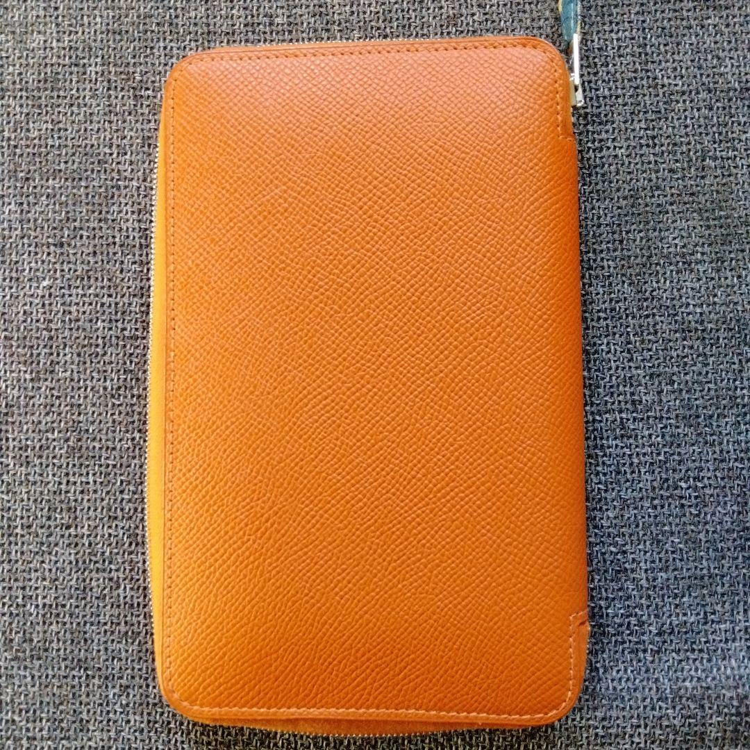 美品❤HERMES❤手帳カバー　シルクイン　オレンジ